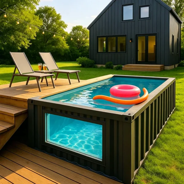 Above Ground Pool Built-In Pool Hidden Elevated Embedded Pool Diverse Layout Outdoor Club Villa Leisure Bathing Space