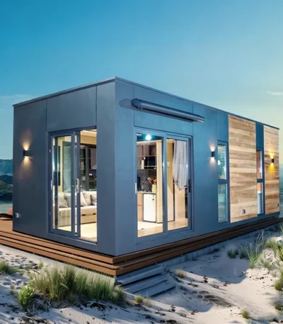 Ready to Live Prefab Modular Container Home Expandable Luxury Tiny House Villa for Airbnb Backyard ADU Guest House Office Cabi 1