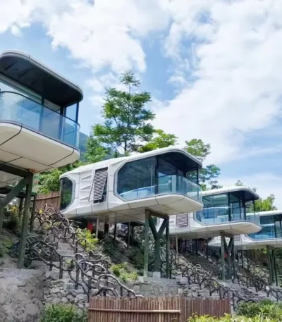 Customized Integrated Space Capsule Warehouse Apple Mobile Board House Prefabricated Container Tiny House 1