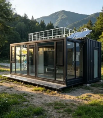 Sliding Out Container House Mobile Expandable Container Housing Plug-and Play Expandable Site Cabins with Power  Utilities Ready 1
