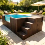 Customized Built In Pool With Above Ground Pool Modular Style For Rural Villa Scenic Spot Fixed Swimming Venue