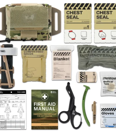 Tactical Molle Medical Pouch Horizontal IFAK Bag Quick Release First Aid Kit Empty Pouch for Belt Vest Outdoor 1