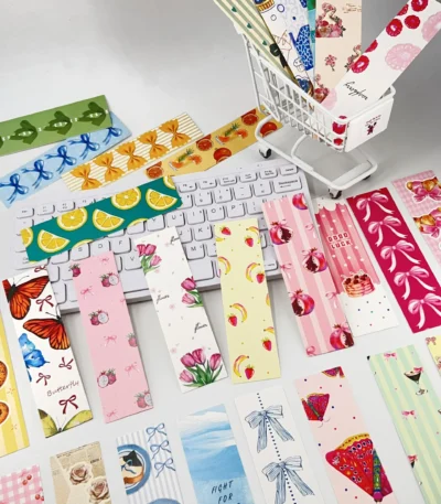 30Pcs Coquette Doodle Bookmarks Assorted Designs Premium Paper Bookmark Set Perfect for Readers Book Page Markers 1