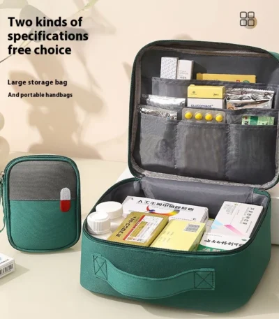 First Aid Kit Portable Medical Epidemic Prevention Travel Medical Household Outdoor Emergency Children's Medication Storage Heal 1
