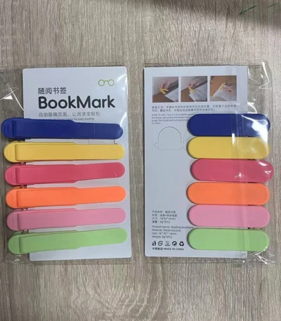 1/3/6Pcs Silicone Bookmark Automatically Follows Page Flipping Student Bookmarks Office Stationery Home Office School Supplies 1