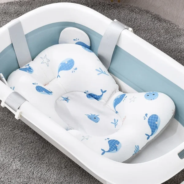 Baby Shower Lying Down Stand Newborn Baby Bath Net Bathtub Sponge Suspended Bath Pad Universal Mesh Bag Does Not Include Basin