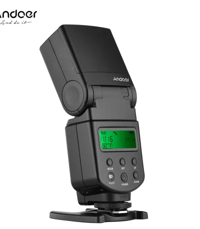 Andoer Flash Speedlite GN40 Adjustable LED Fill Light On-camera Flash With Bracket Replacement for Canon Nikon DSLR Cameras 1