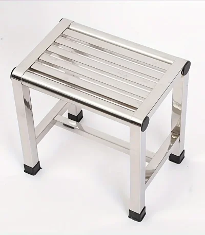 Multi Functional Stainless Steel Stool – Durable Thick & Sturdy Stool, Ideal for Living Room, Bathroom, Kitchen, Corridors