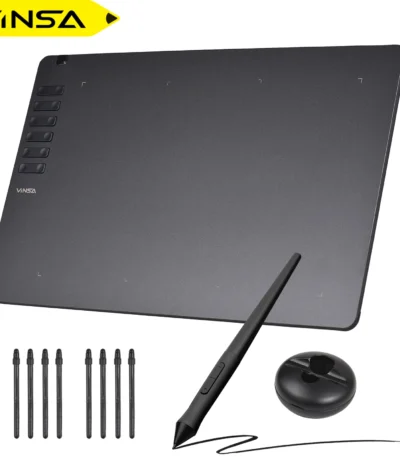 VINSA T1161 Graphics Drawing Tablet Ultra-thin Art Creation Sketch with Battery-free Stylus 8 Pen Nibs 8192 Levels Pressure 1