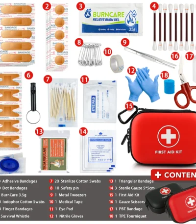 First Aid Kit Multi-purpose Emergency Medical Portable Medical Bag Outdoor Multi-functional Home Emergency edc Camping Hiking 1