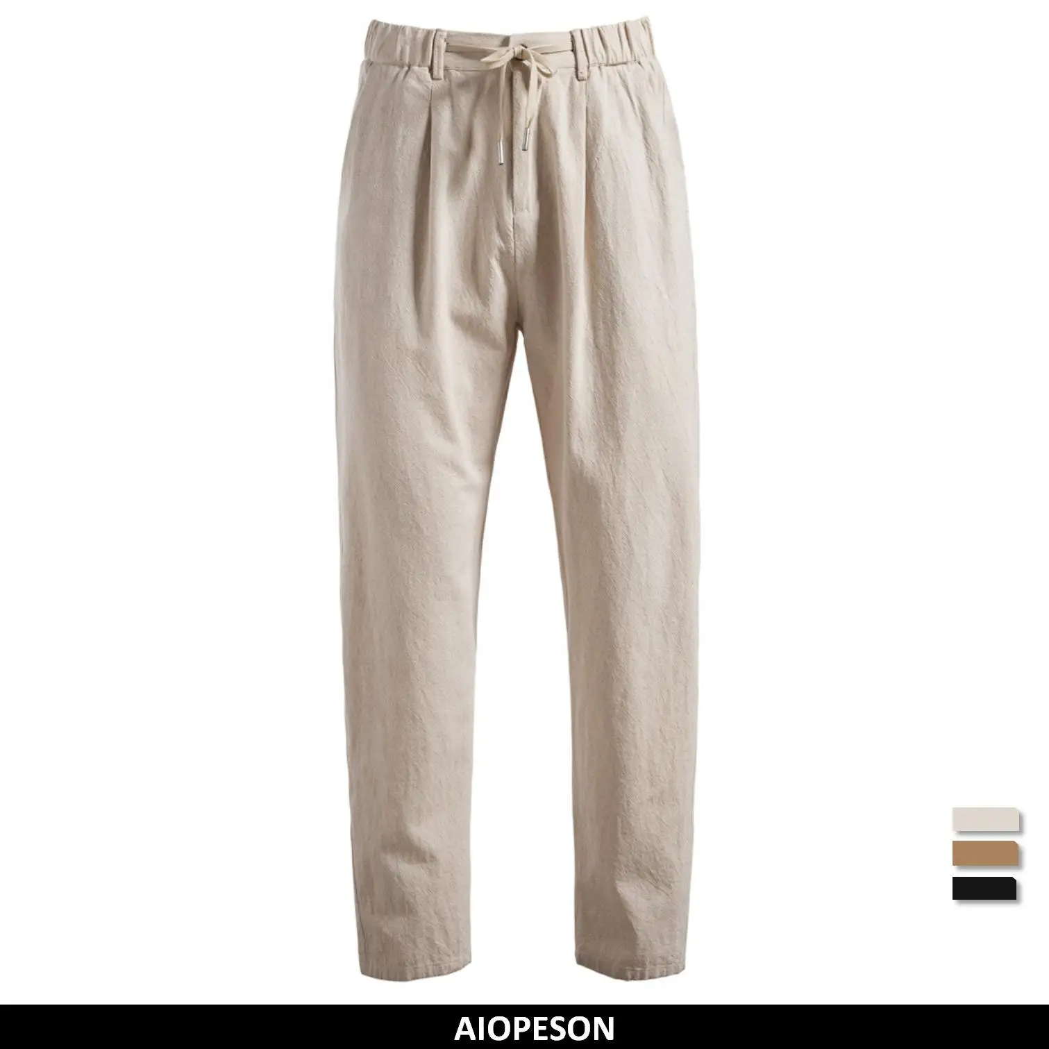 AIOPESON Casual Linen Men Trousers Solid Color Men’s Pants New Spring Autumn High Quality Lightweight Breathable Pants Men AIOPESON Casual Linen Men Trousers Solid Color Men’s Pants New Spring Autumn High Quality Lightweight Breathable Pants Men