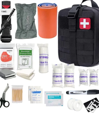 70pcs IFAK First Aid Kit with Tourniquet, EMT IFAK Medical Kit, Emergency Survival Backpack, Camping Gear Supplies 1