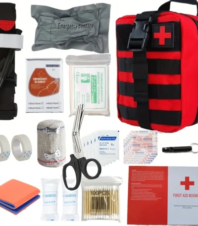 50pcs IFAK Trauma Survival First Aid Kit, Camping Gear Supplies Emergency Survival Kit, Hiking Kit 1
