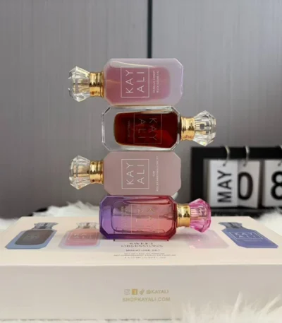 40ml Perfume Mini Set 4x10ml Sweet Vanilla Candy Marshmallow Rose Eau De Parfum Gift Set Long Lasting Fragrance for Women 1