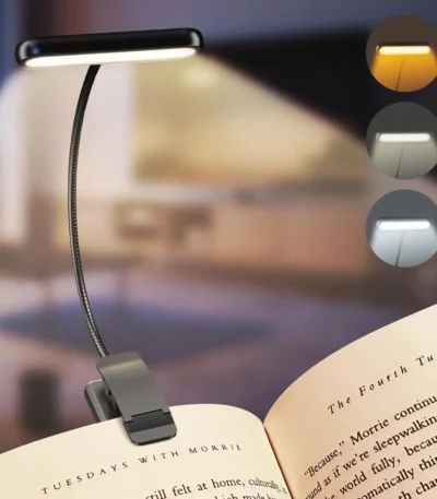 14Leds Book Light USB Rechargeable Reading Light Warm Cool White Daylight Portable Flexible Easy Clip Night Reading Lamp 1