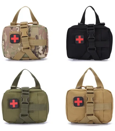 Upgrade Tactical EMT Pouch Rip Away Molle Medical Kit IFAK Tear-Away First Aid Kit Outdoor Hunting Hiking Emergency Survival Bag 1