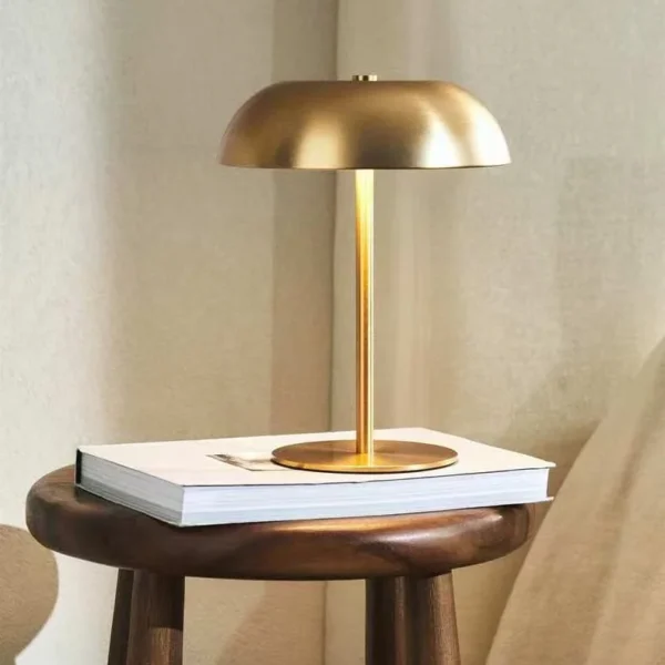 Wireless Touch Lamp, Portable Dimmable with 3 Colors, Rechargeable LED Metal Table Lamp for Bedroom, Office, Home Decor