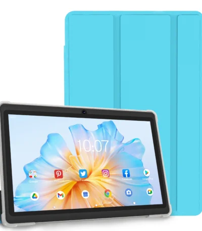 Pritom 7 Inch Tablet PC, Android 13 Quad Core, 4GB(2+2GB Virtual) RAM 32GB ROM, WiFi, Dual Camera, USB C, with Leather Case 1