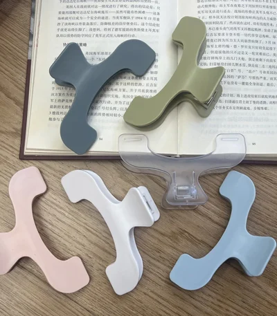 1Pcs Simple Fixed Book Clips Frosted Transparent Page Holder For Reading Tool Memo Clip Desk Accessories Practical Note Holder 1