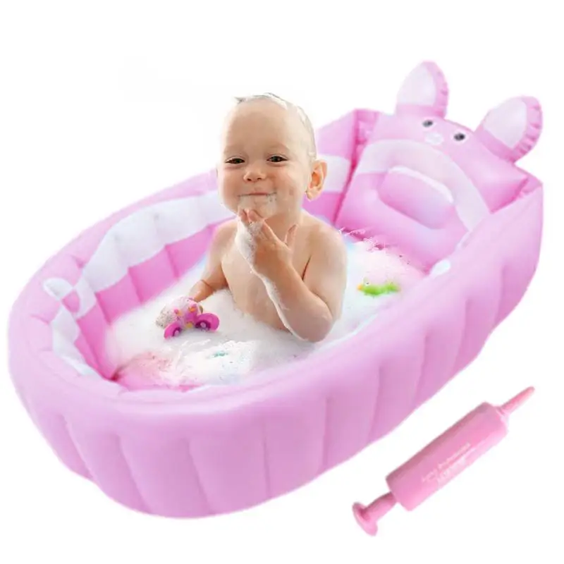 Kids Inflatable Bathtub Portable Newborn Toddler Bathing Tub With Air Pump Collapsible Shower Basin For Boys And Girls Home And Kids Inflatable Bathtub Portable Newborn Toddler Bathing Tub With Air Pump Collapsible Shower Basin For Boys And Girls Home And