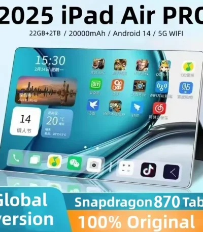 New Original Tablet iPad Air Pro 12 Inch 22GB RAM 2TB ROM Snapdragon 870 Tablettle Android 14 Core Pad Tablet PC Phone Dual Wifi Tablette Android 태블 1
