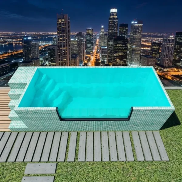 Customized Container Swimming Pool With Prefab Pool Modular Installation For Backyard Resort Villa Outdoor Water Relaxation