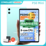Teclast P50 Mini Tablet Android 15 8.7″ IPS 90Hz 12GB(4GB+8GB Expansion)RAM 128GB ROM T606 8-Core 5000mAh GPS Widevine L1 Type-C