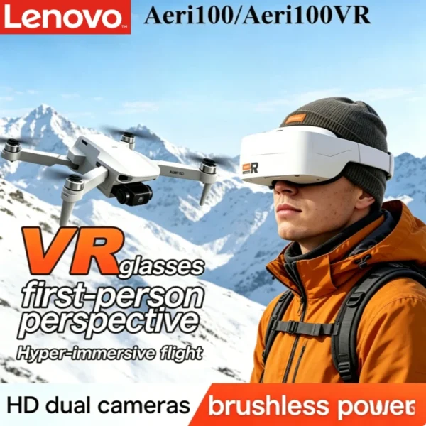 Lenovo Aeri100/Aeri100VR 8K HD Dual Camera Drone 5G WIFI FPV Obstacle Avoidance Brushless RC Quadcopter Mini Dron Toys