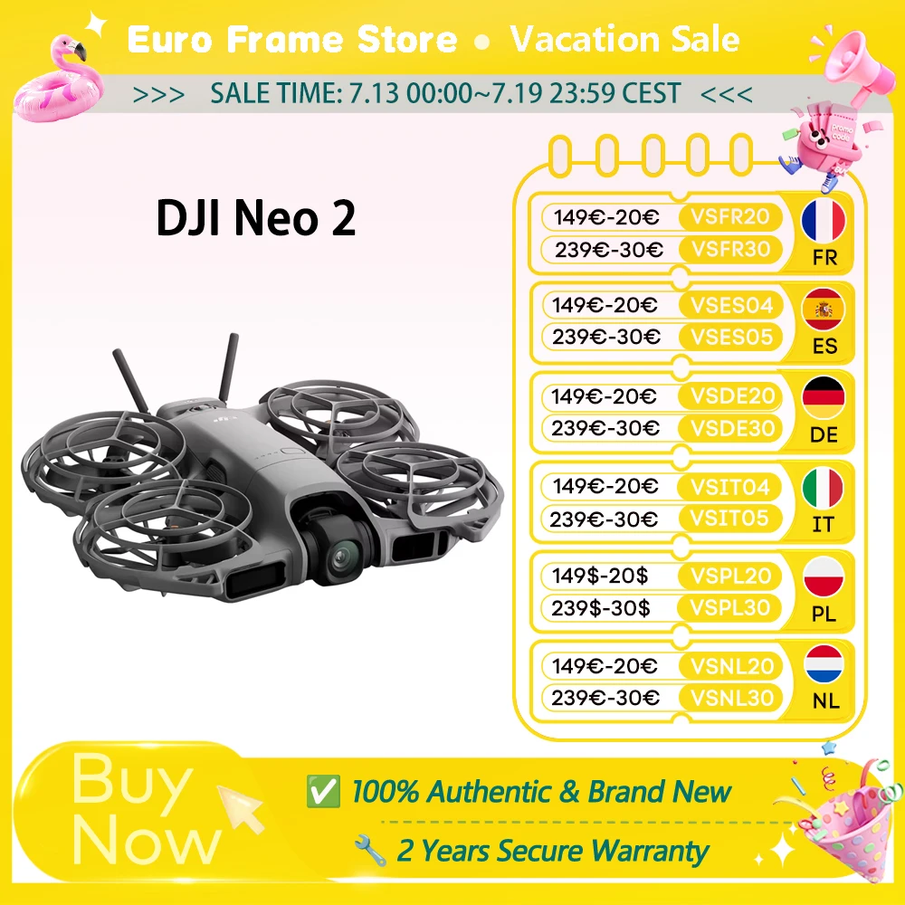 DJI Neo2 Drone Fly Camera Drone 4K stabilised Video 151g Light & Portable Full-Coverage Propeller guard nine 2 C0 DJI Neo2 Drone Fly Camera Drone 4K stabilised Video 151g Light & Portable Full-Coverage Propeller guard nine 2 C0