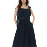 DUSHU 2026 Summer Women Floral Embroidered Two Piece Set Adjustable Straps Camisole Skirt Soft Dreamy Vacation Inclusive Size