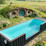 Customizable Shipping Container Pool Above Ground for Courtyard & Balcony Durable Pool Pump Included Easy Install