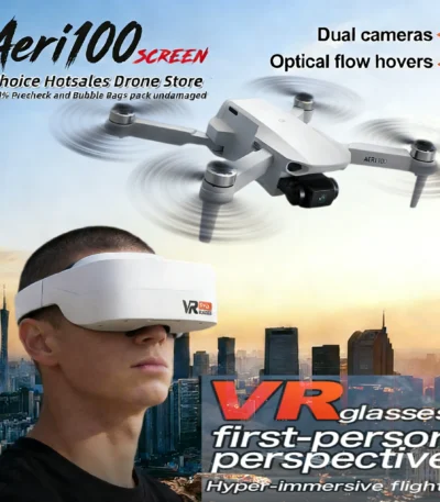 Aeri100 Drone with VR Optical Flow Positioning Brushless Motor HD Aerial Photography Dual Camera Remote Control Aircraft 1