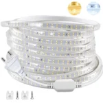 220V Led Strip 1-30m With Eu Plug 2835 Flexible Ribbon Light Waterproof Led Tape for Home Kitchen Outdoor Garden Decor Lighting