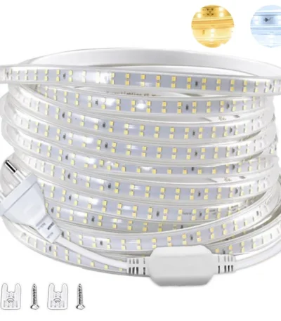 220V Led Strip 1-30m With Eu Plug 2835 Flexible Ribbon Light Waterproof Led Tape for Home Kitchen Outdoor Garden Decor Lighting