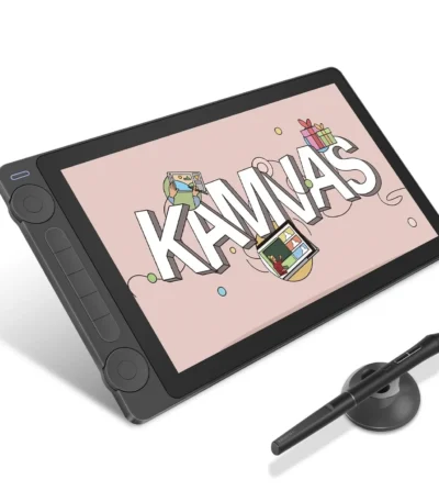 Huion Kamvas 13 Gen 3 Drawing Display 13.3" Art Tablet+Anti-sparkle Canvas Glass, 99% sRGB, PenTech 4.0 16384 Pen Pressure 1