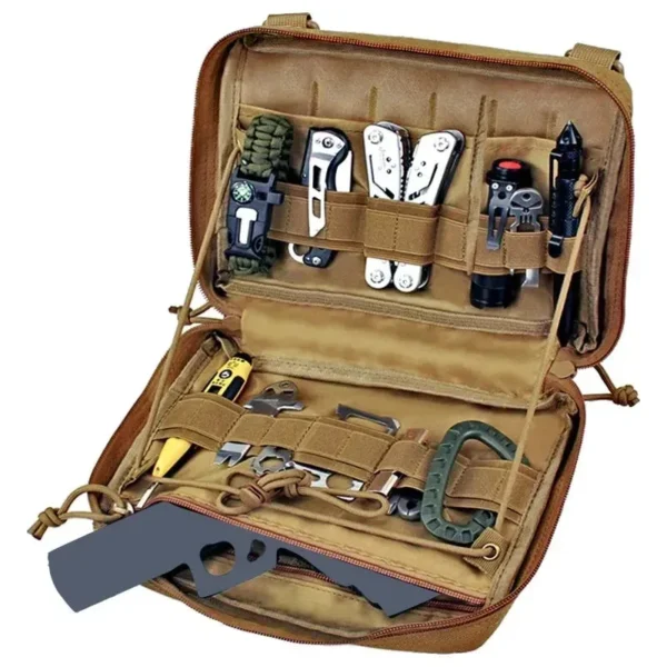 Military Medical First Aid Kit, Tactical Outdoor Emergency Kit, Camping Hunting Multi-Purpose Tool Kit EDC Bag