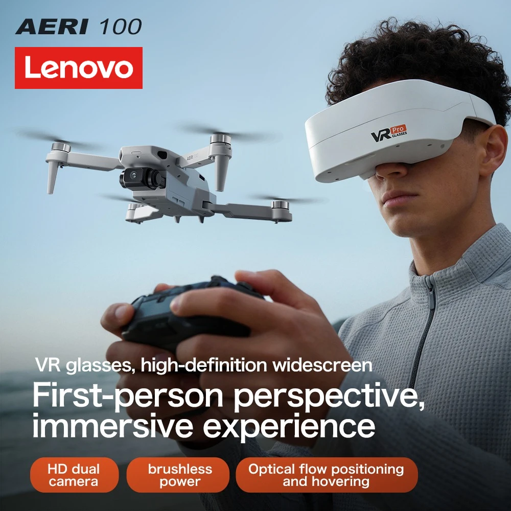 Lenovo Aeri100/Aeri100VR Remote Control Drone 5G WIFI RC Dron Quadcopter Obstacle Avoidance 8K HD Dual Camera FPV Mini Dron Toys Lenovo Aeri100/Aeri100VR Remote Control Drone 5G WIFI RC Dron Quadcopter Obstacle Avoidance 8K HD Dual Camera FPV Mini Dron Toys