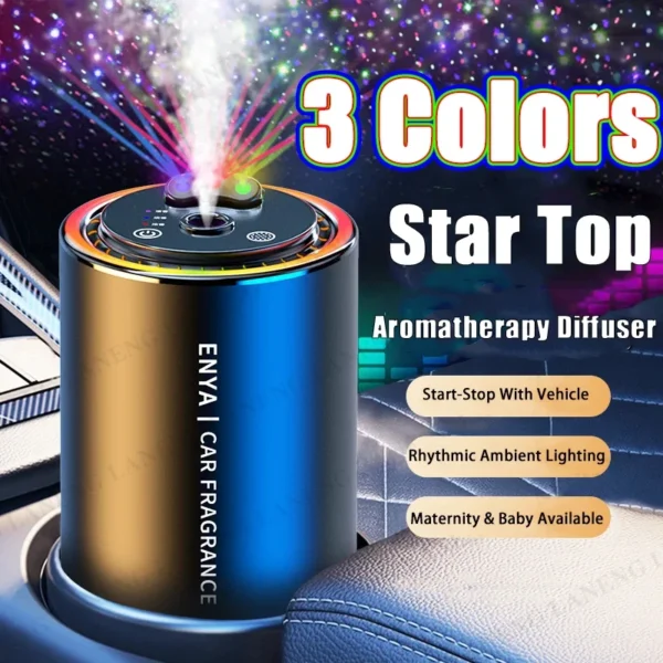 Car Air Fresheners 3 Colors Starry Sky Top Car Perfume Essential Oil Fragrance Diffuser Smell Aromatherapy Scent Air Refresher