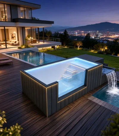 Container Pool Built-In Pool Compact Embedded Container Swimming Space Small Villa Courtyard Private Daily Swimming Facility 1