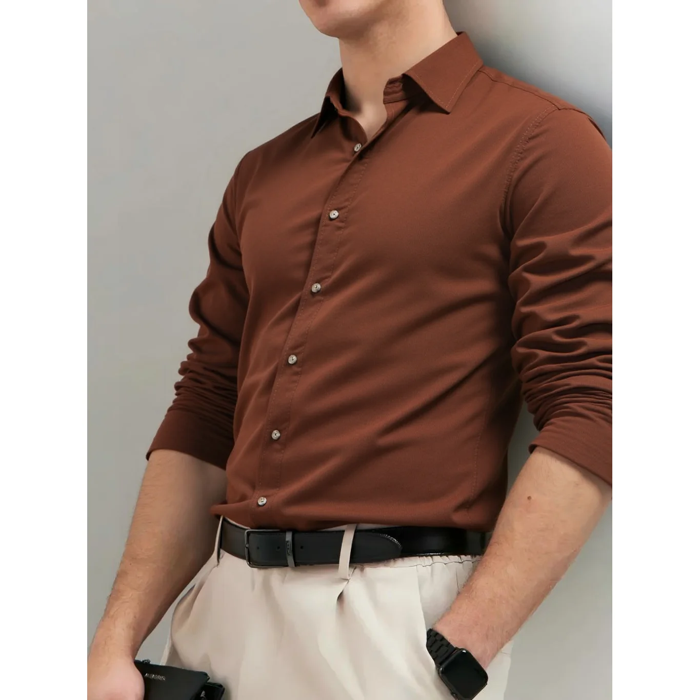 AIOPESON Corduroy Shirt Men Heavyweight 100% Cotton Autumn Winter Solid Color Business Casual Long Sleeve Classic AIOPESON Corduroy Shirt Men Heavyweight 100% Cotton Autumn Winter Solid Color Business Casual Long Sleeve Classic