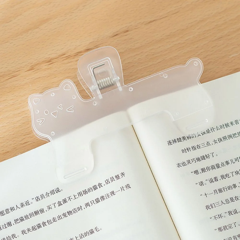 Portable Transparent Fixed Book Clips Reading Aid Cute Cat Plastic Book Clip Durable Anti-slip Reading Aid Book Clips Office Portable Transparent Fixed Book Clips Reading Aid Cute Cat Plastic Book Clip Durable Anti-slip Reading Aid Book Clips Office