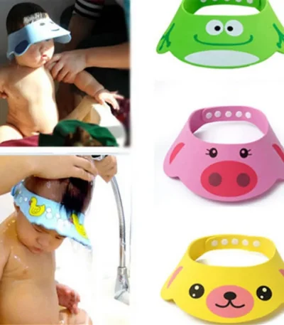 Adjustable Baby Shower Hat Toddler Kids Shampoo Bathing Shower Cap Wash Hair Shield Direct Visor Caps Baby Care Protect 1