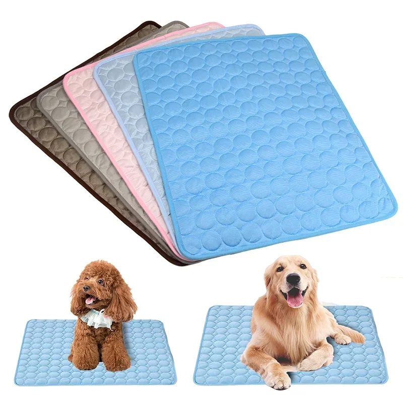 Summer Pet Mat Cooling Dog Pad For Dogs Cat Blanket Sofa Breathable Pet Bed Washable Self Cooling Cat Ice Pad Pet Supplies 1