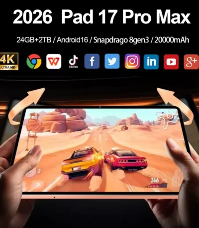 2026 New Pad i17 Pro Max 11inch Tablet Dual SIM 24GB 2TB Android16 4K HD 5G Dual Card Video call WIFI Global Version Tablettle PC 1