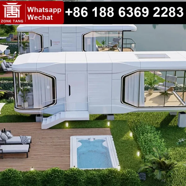 Capsule House Factory Price Prefabricated Portable House Good Quality Outdoor Garden Houses Wind Resistance Luxury Modern Prefab
