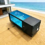 Big Inground Built-In Pool Oversized Embedded Swimming Pool Spacious Open Outdoor Resort Hotel Water Entertainment Venue