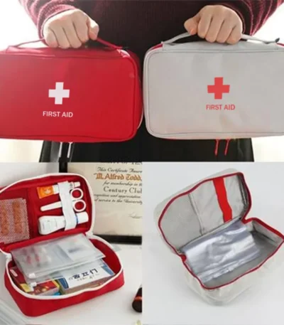 First Aid Kit Emergency Survival Bag Handbag Durable Trauma Bag Compact Rescue Tote Bag Portable Medicine Storage Bag 1