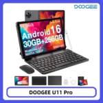 DOOGEE U11 Pro Tablet 30GB 256GB 11″ HD 90Hz Display 8580mAh Battery Unisoc T7200 octa-core 13MP+5MP Widevine L1 Android 16