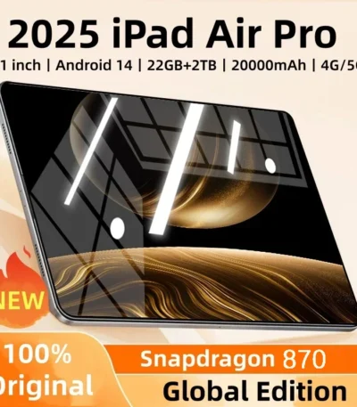2025 Original iPad Air Pro Tablet PC Android14 22GB+2TB 20000mAh Snapdragon870 Tablet PC 5G Dual SIM Card WIFI HD 4K Tab PC 1