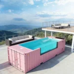 Customized Family Container Swimming Pool For Adults Customized Container Pool Self Hotel Equipment Prefabricated Swimming Pool